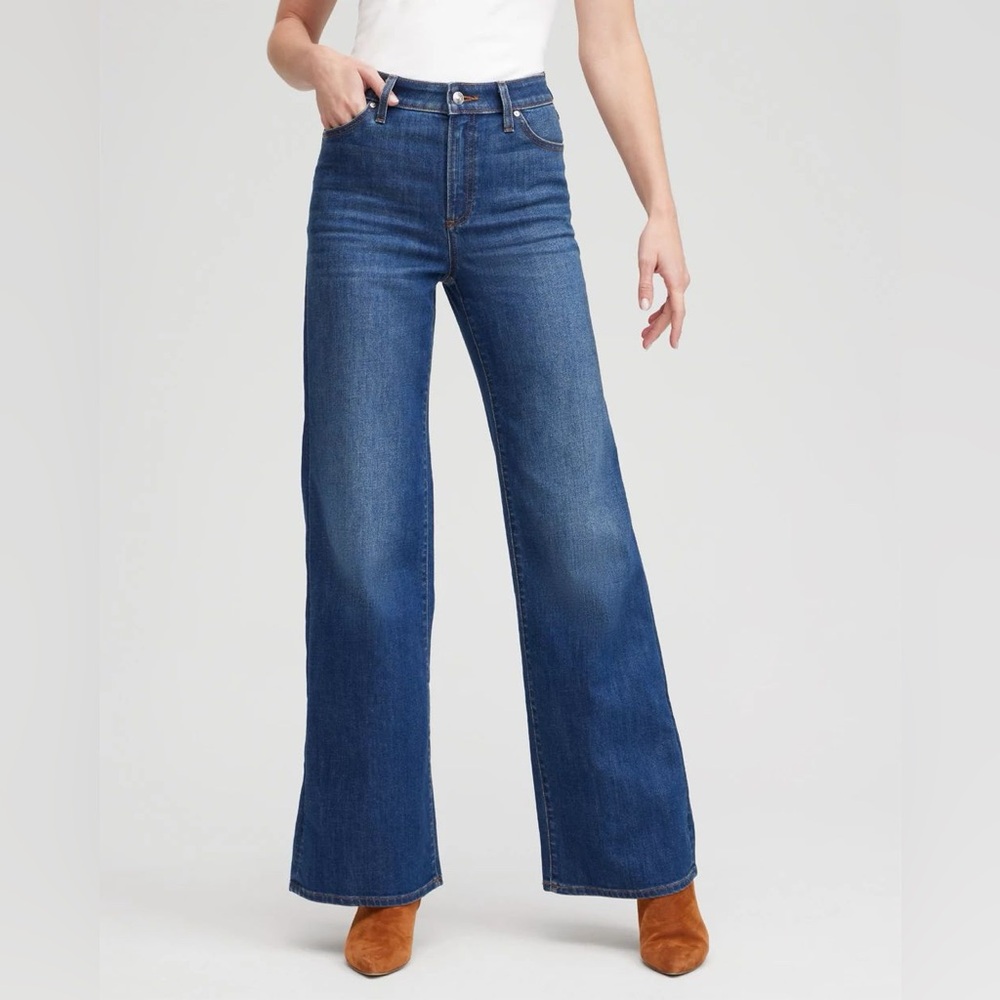 Chico’s So Slimming High Rise Wide Leg Jeans-like new